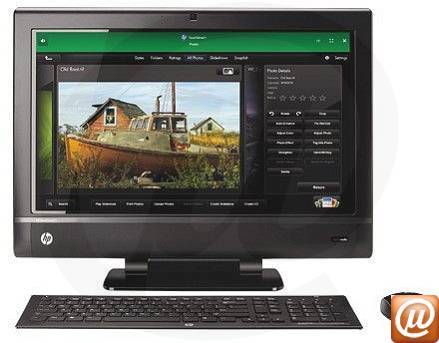 QN716AA - Desktop-PC com tela de toque TouchSmart HP 610-1100br Core i5-2300 (2.80GHz) 6GB 1.5TB 23" Blu-ray Windows 7 Home Premium 64 Wi-Fi N WebCam Full HD HDTV Radeon HD 6550A 2GB